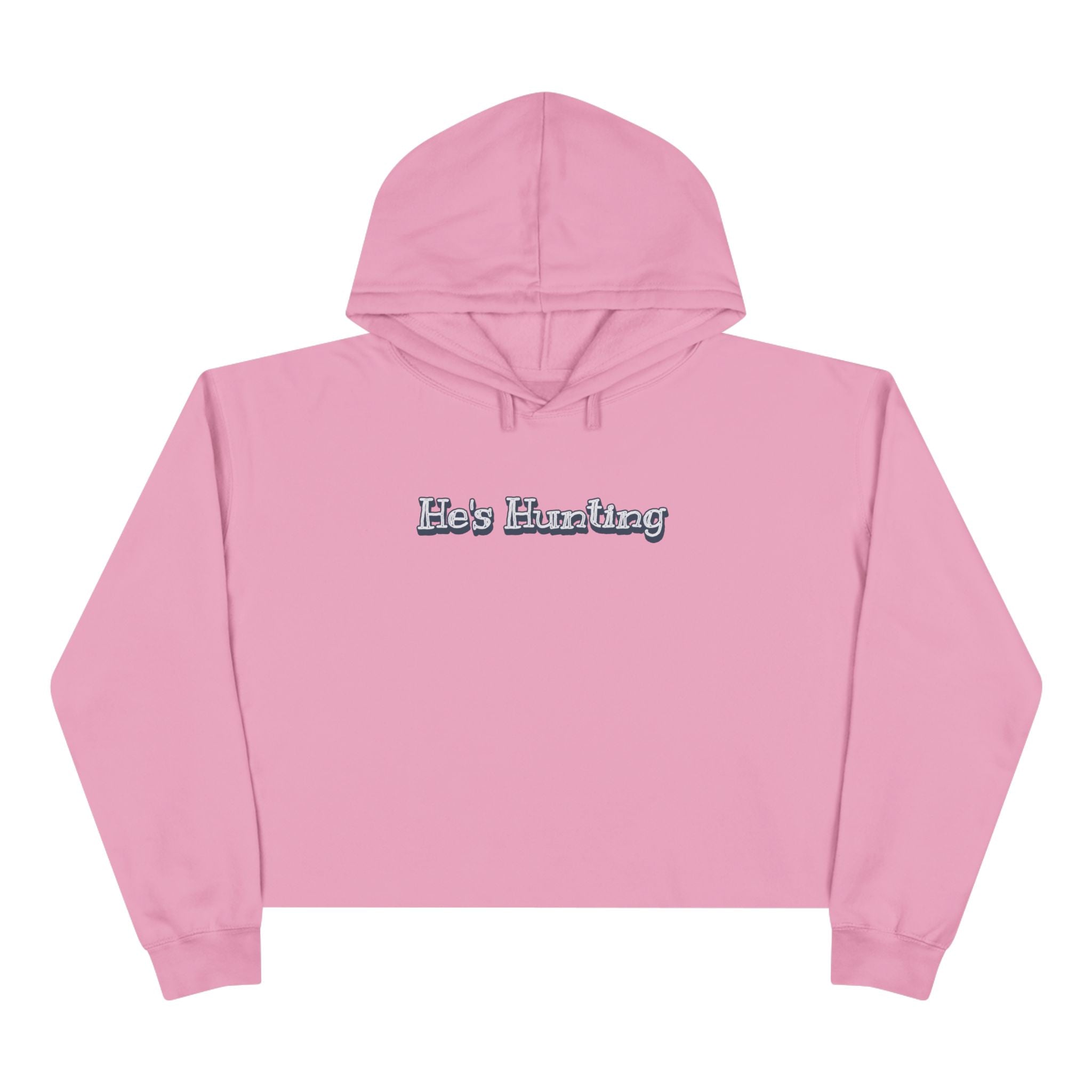 Crop Hoodie - Relaxed Fit for the Girls - He's Hunting in pastels