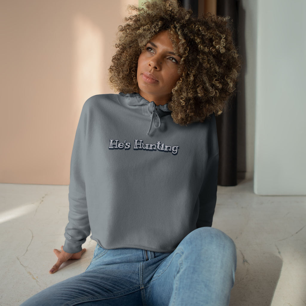 Crop Hoodie - Relaxed Fit for the Girls - He's Hunting in pastels