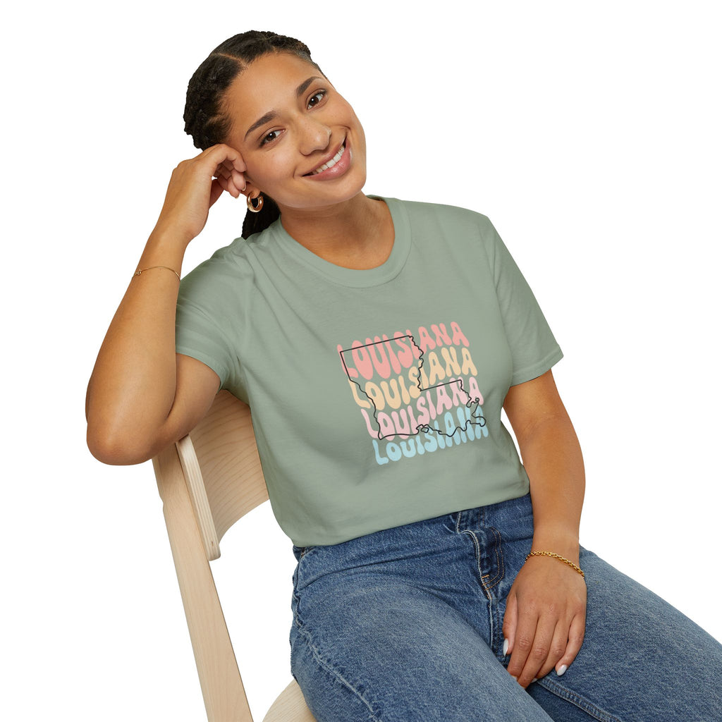 Womens Soft Relaxed Tee - Louisiana