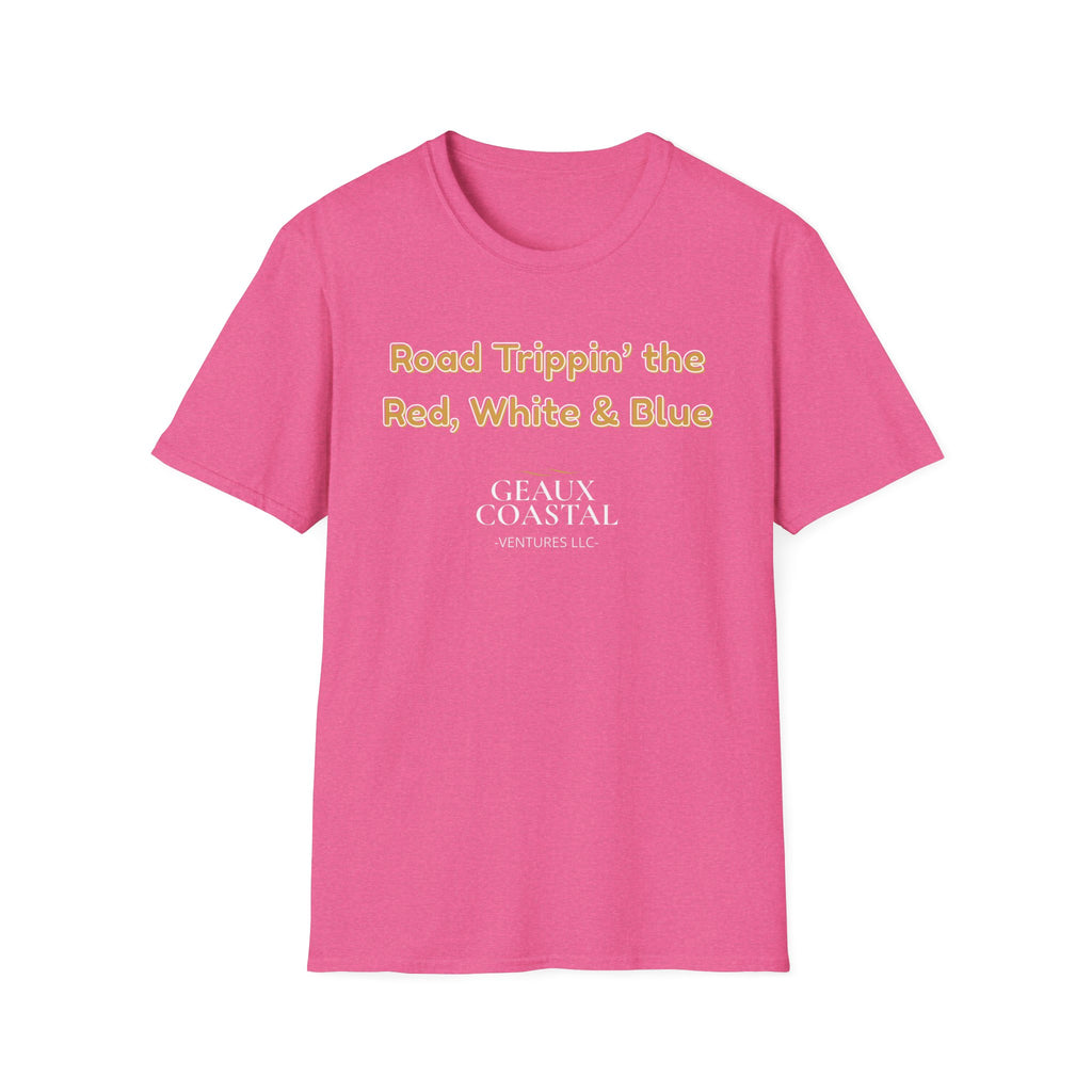 Men or Women Relaxed Soft Tee -  Road Tripping the USA
