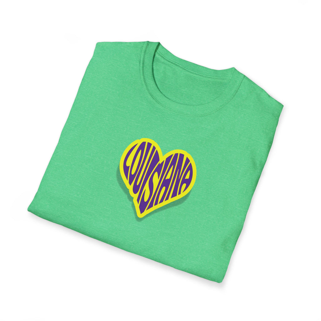 Relaxed Soft Woman's tee - Louisiana heart
