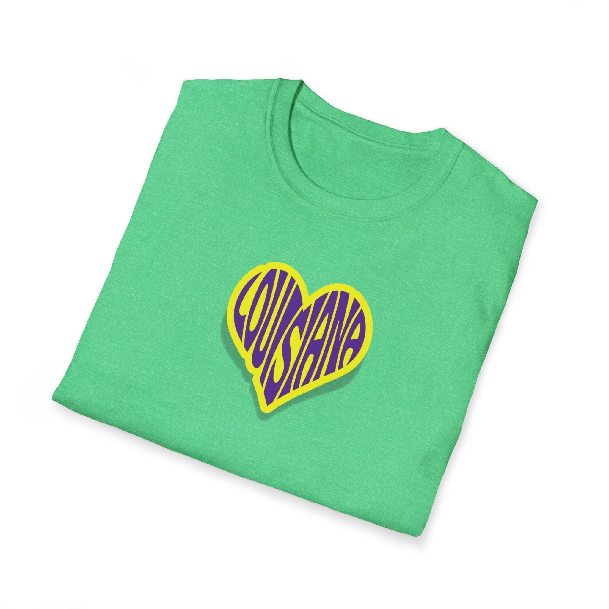 Relaxed Soft Woman's tee - Louisiana heart