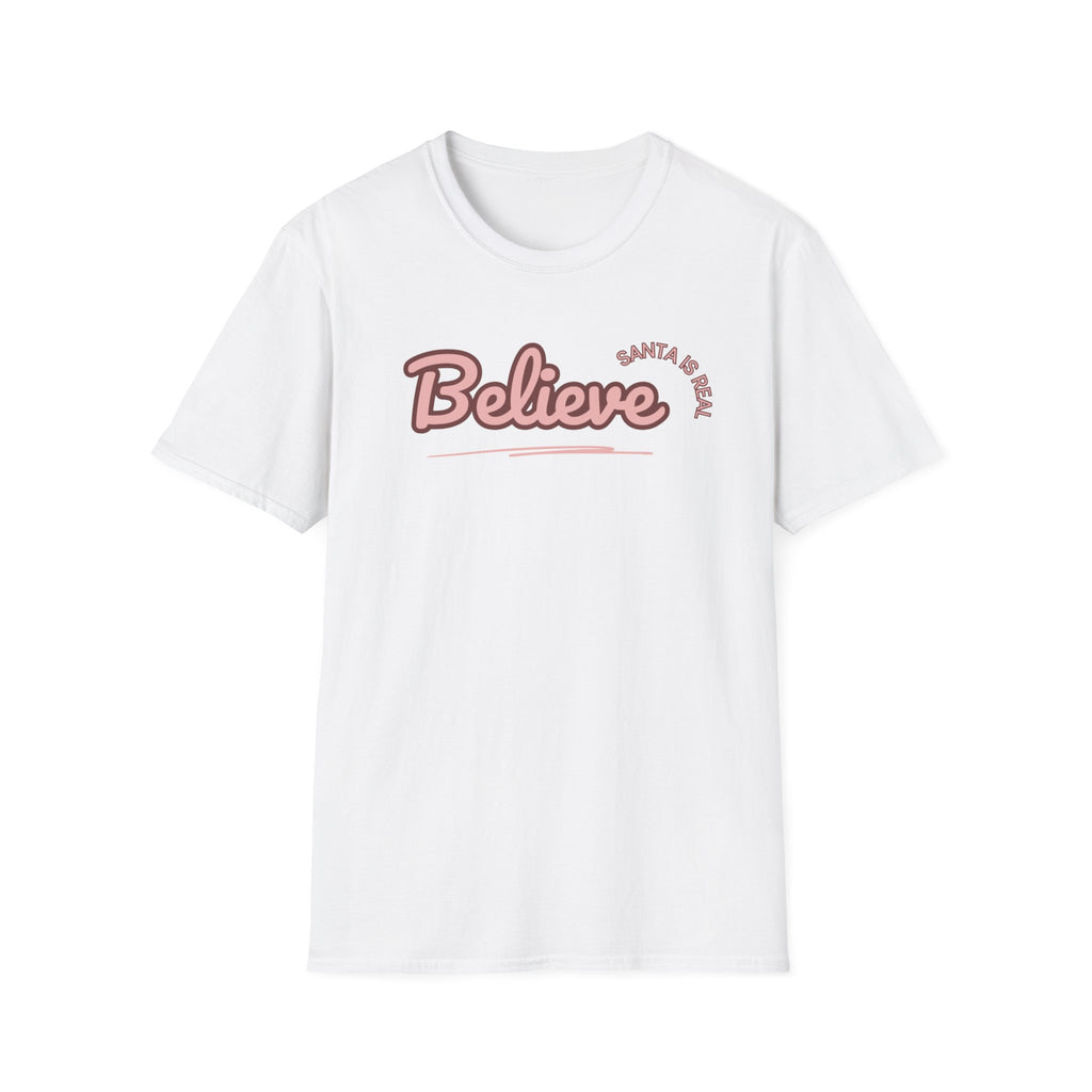 Ladies  Soft Tee - Relaxed Fit "Christmas "  "Believe"   "Santa"