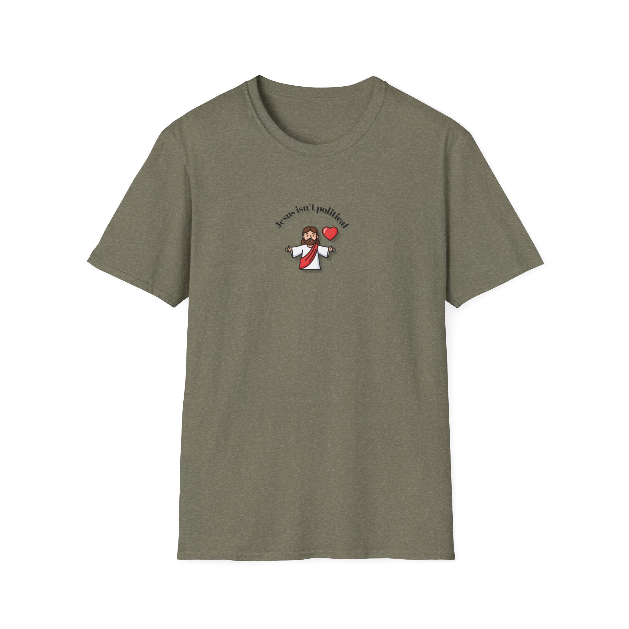 Relaxed Men & Women Soft Tee - Jesus isn't political