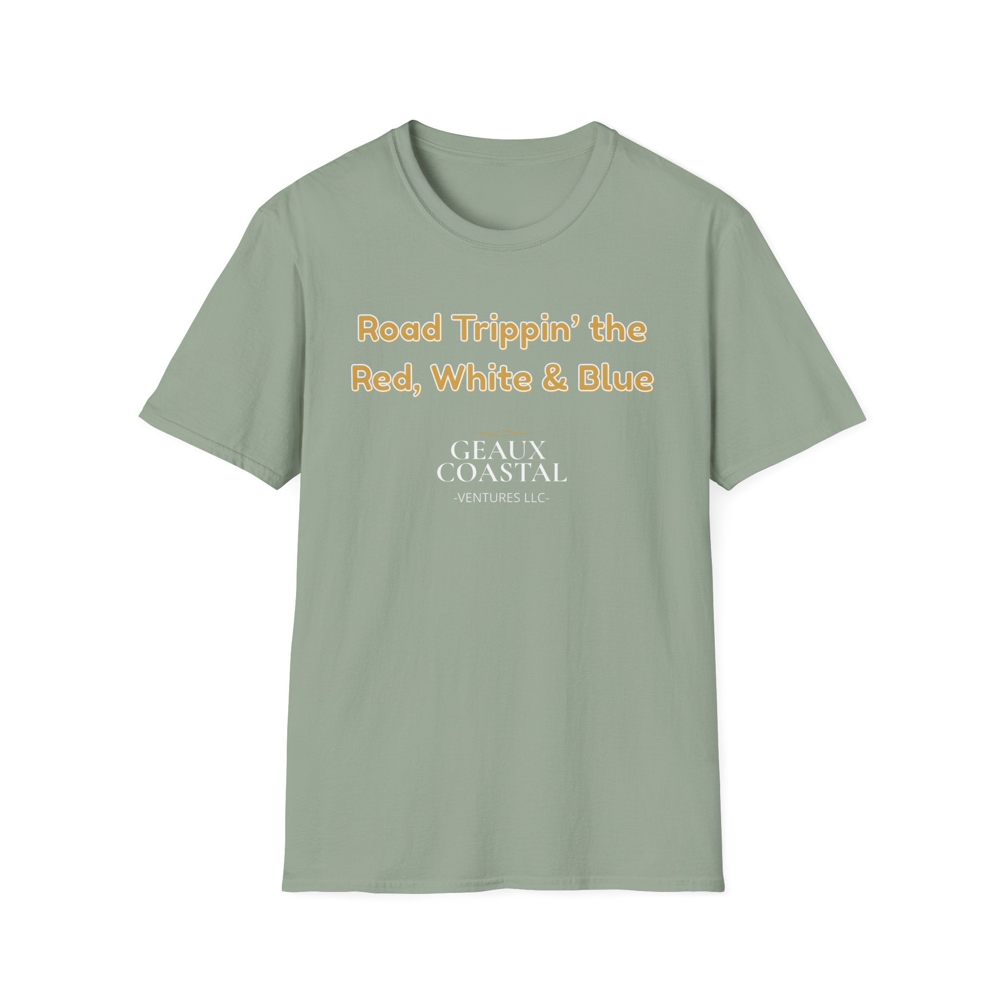 Men or Women Relaxed Soft Tee -  Road Tripping the USA