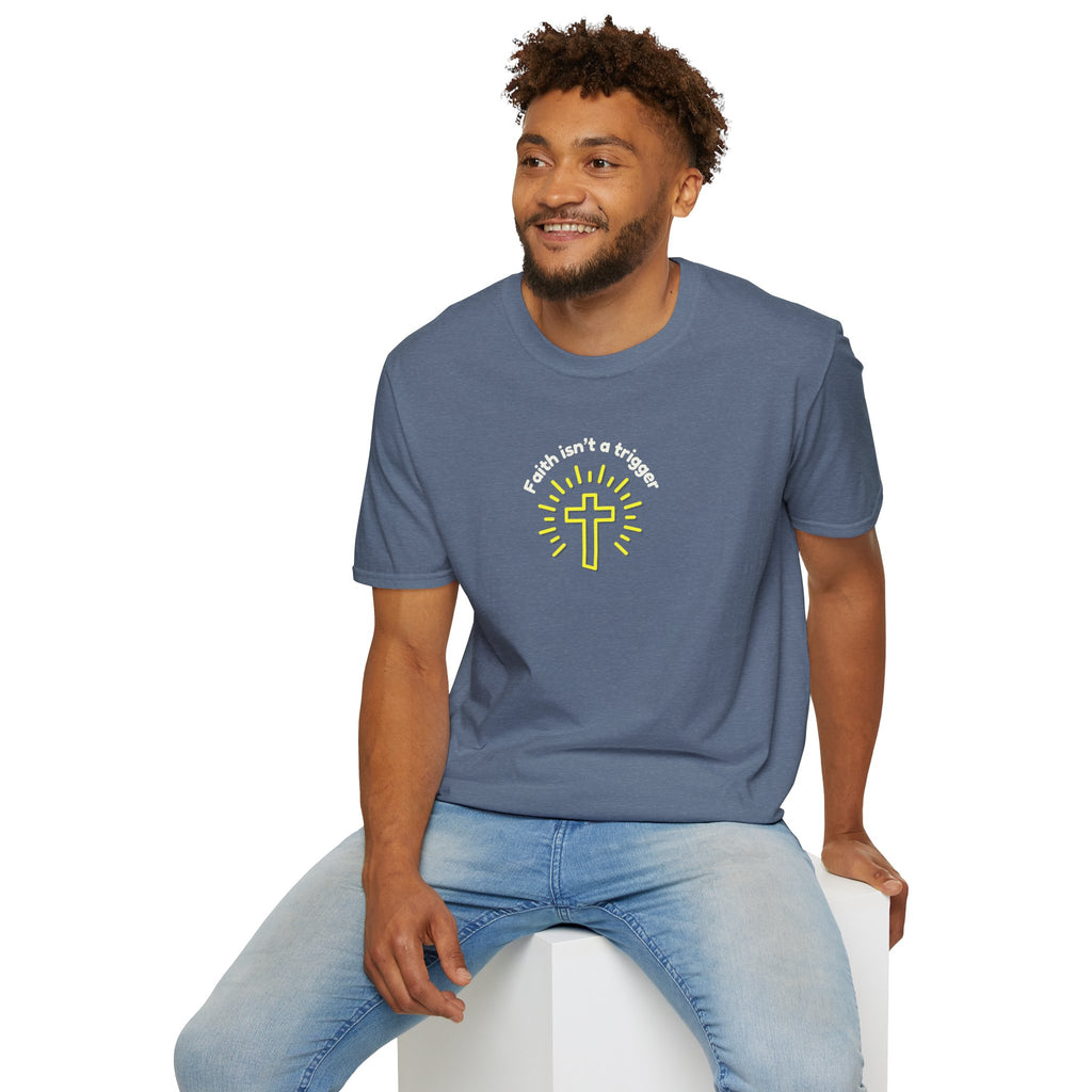 Men's Soft Relaxed tee - Faith isn't a trigger