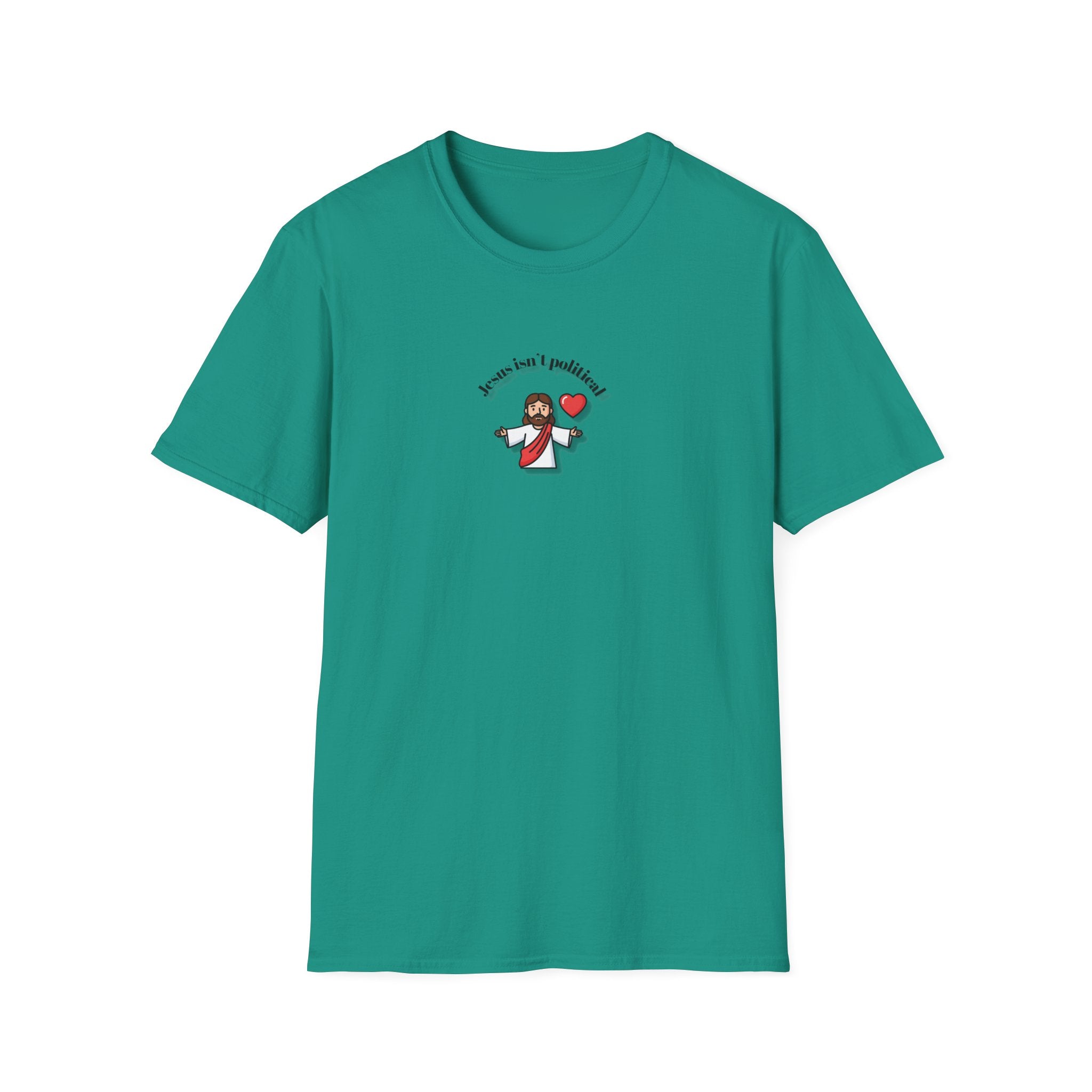 Relaxed Men & Women Soft Tee - Jesus isn't political