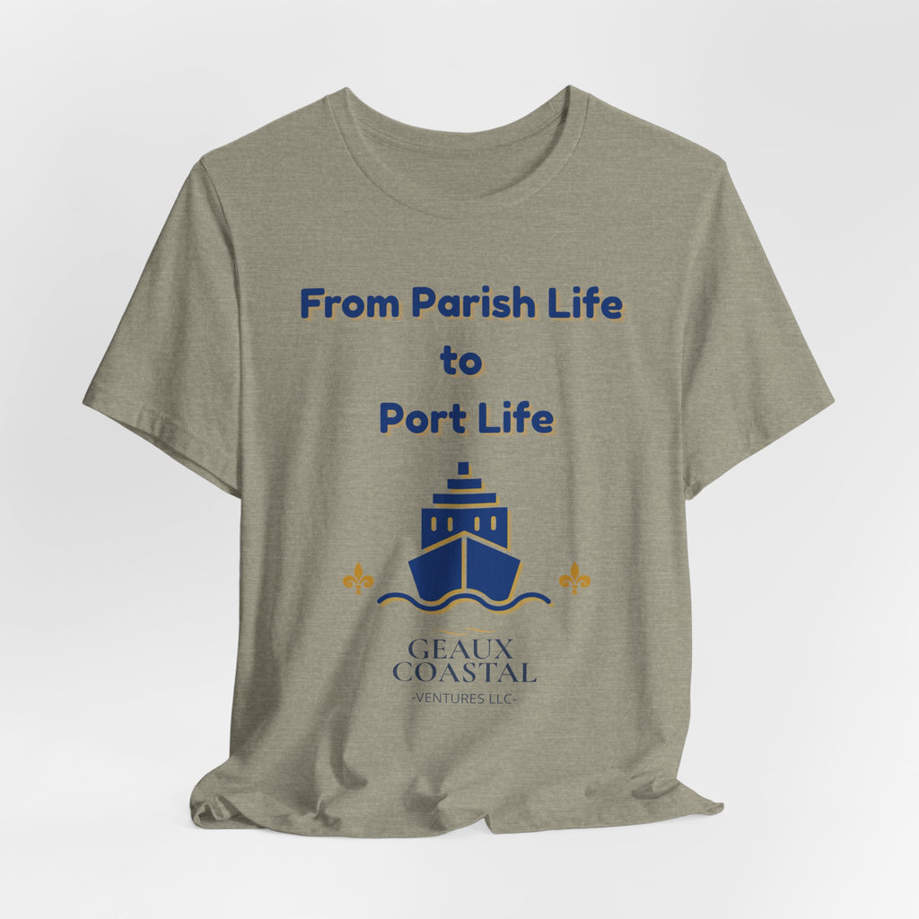 Men or Women Relaxed T Shirt - Parish and Port Cruise T Shirt