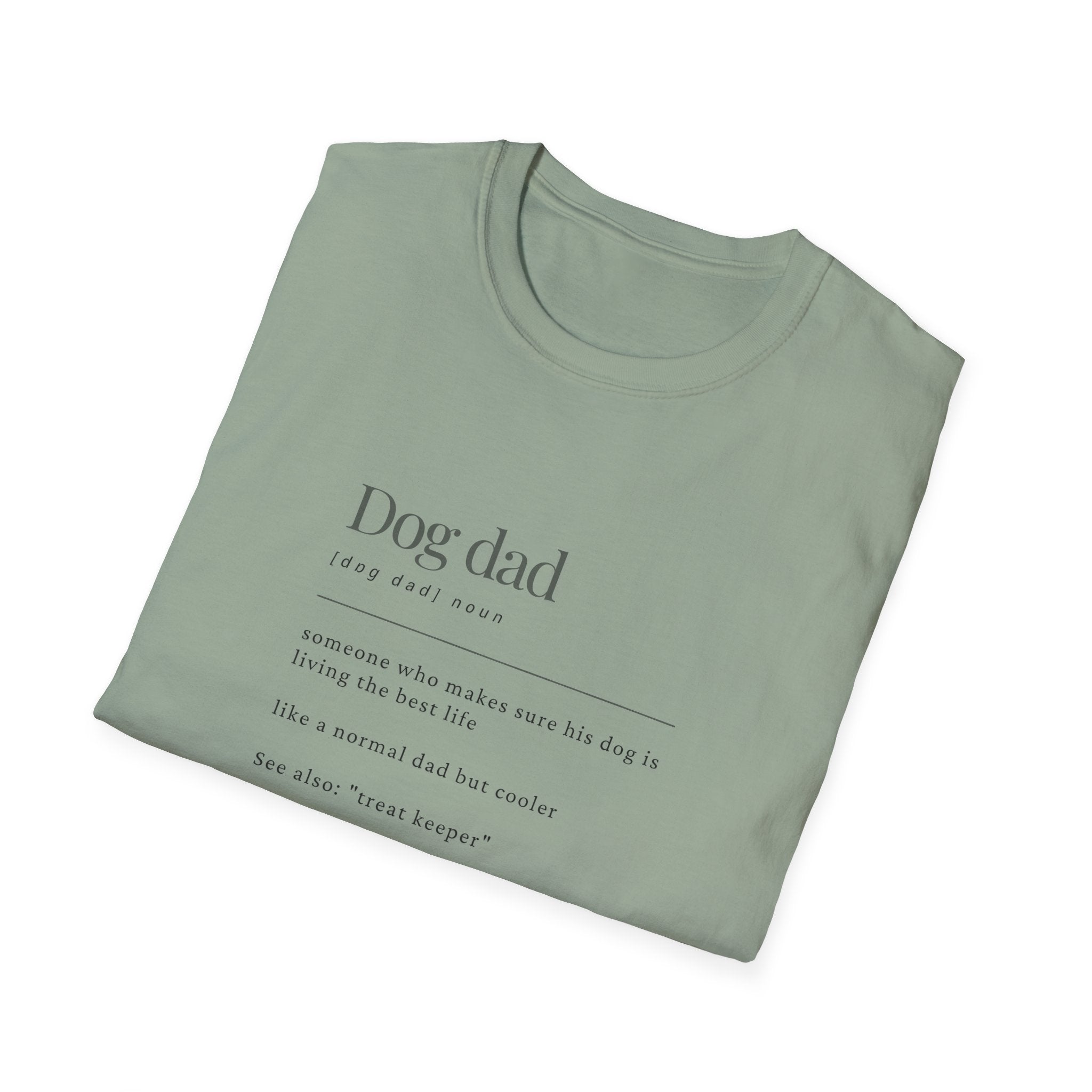 Soft Mens Tee- Dog Dad (Regular  relaxed Fit)