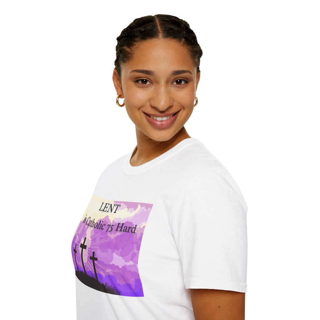 Relaxed Soft Tee Men & Women - Colorful Lent is Catholic 75 Hard