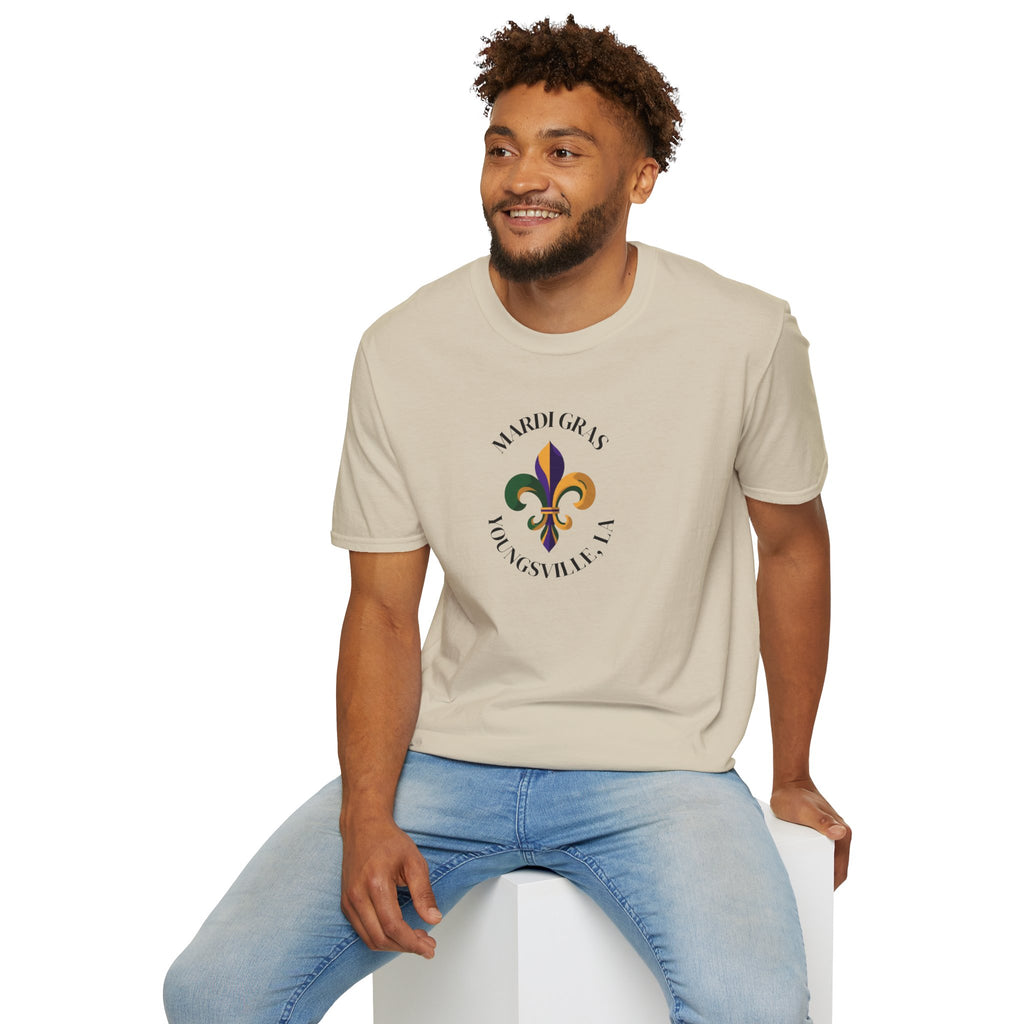 Relaxed Soft T Shirt-  Men and Woman Mardi Gras Youngsville La
