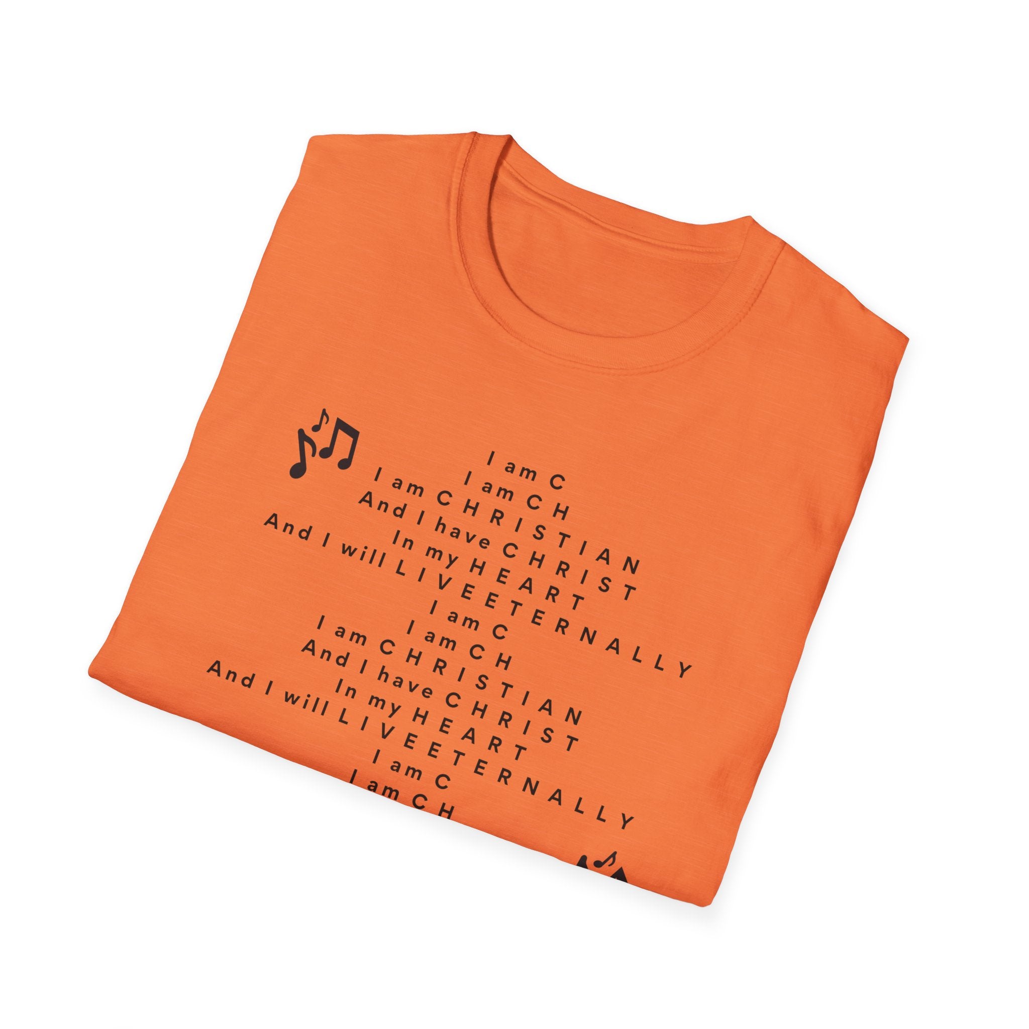 Men & Woman Softstyle T-Shirt - "C-h-r-i-s-t-i-a-n" "Song"