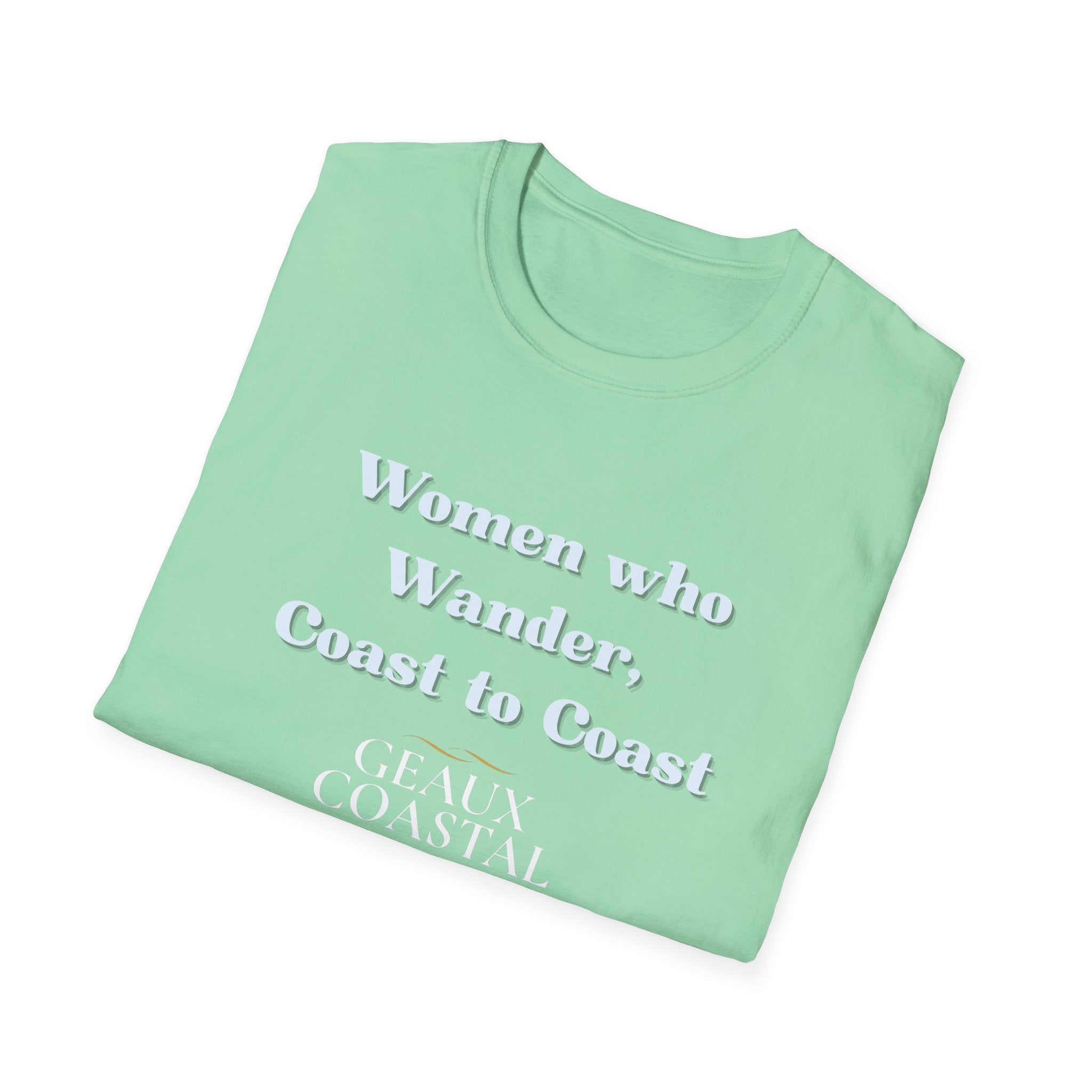 Women Soft Relaxed Tee - Women who wander coast to coast