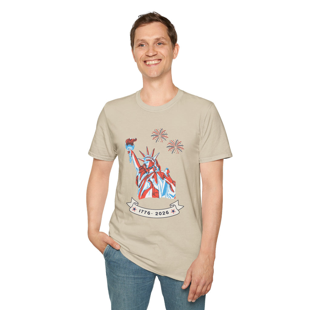 Relaxed Soft Tee- Men & Women - Statue of Liberty 250