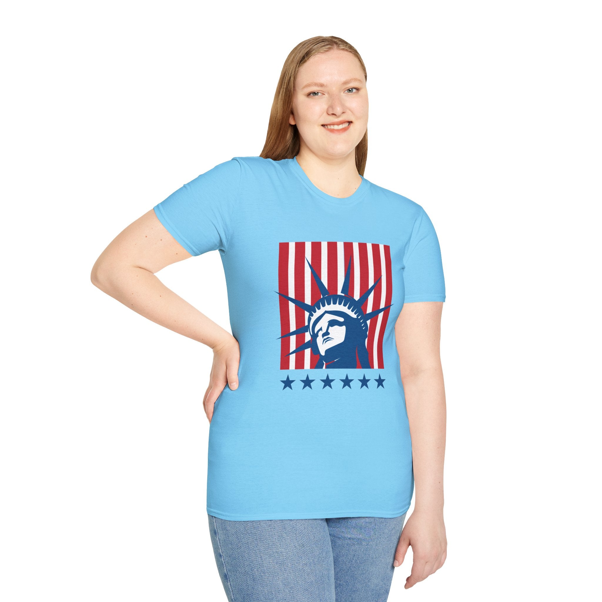 Relaxed Tee for Men & Women- Statue of Liberty