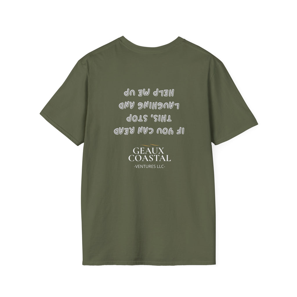 Men and Women ( Soft ) t Shirt - Here Fishy Fishy with Funny BACK - Regular Fit