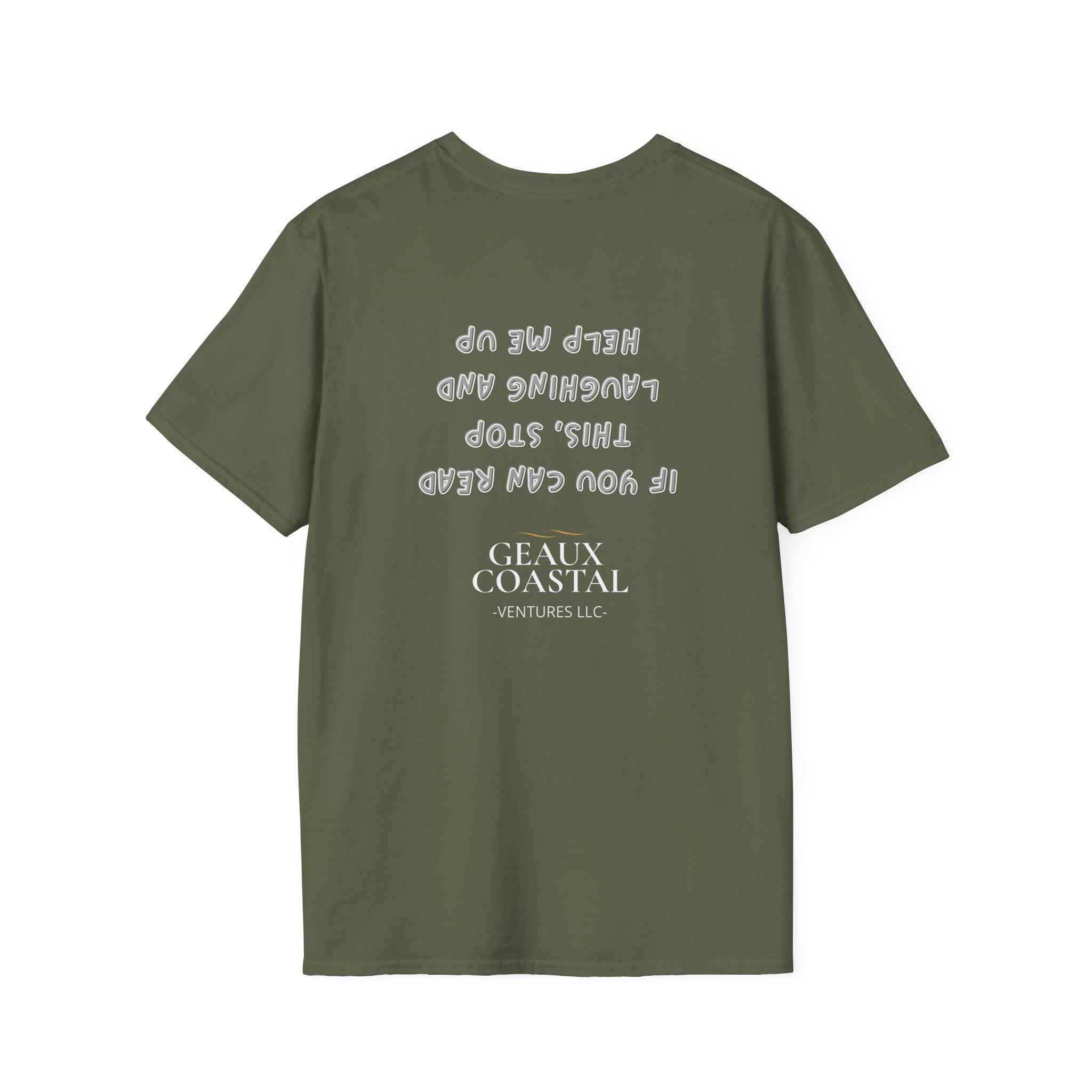 Men and Women ( Soft ) t Shirt - Here Fishy Fishy with Funny BACK - Regular Fit