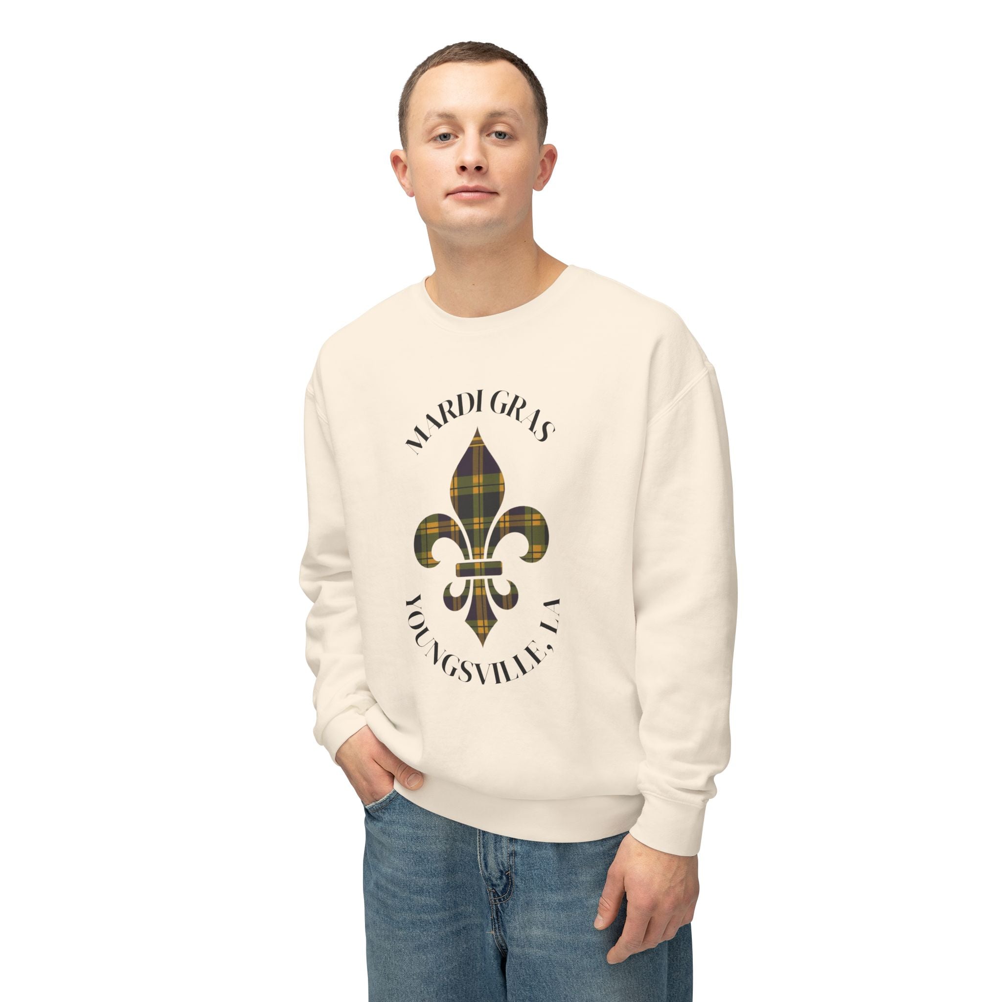 Lightweight Soft Long Sleeve - Mardi Gras Plaid Men & Women