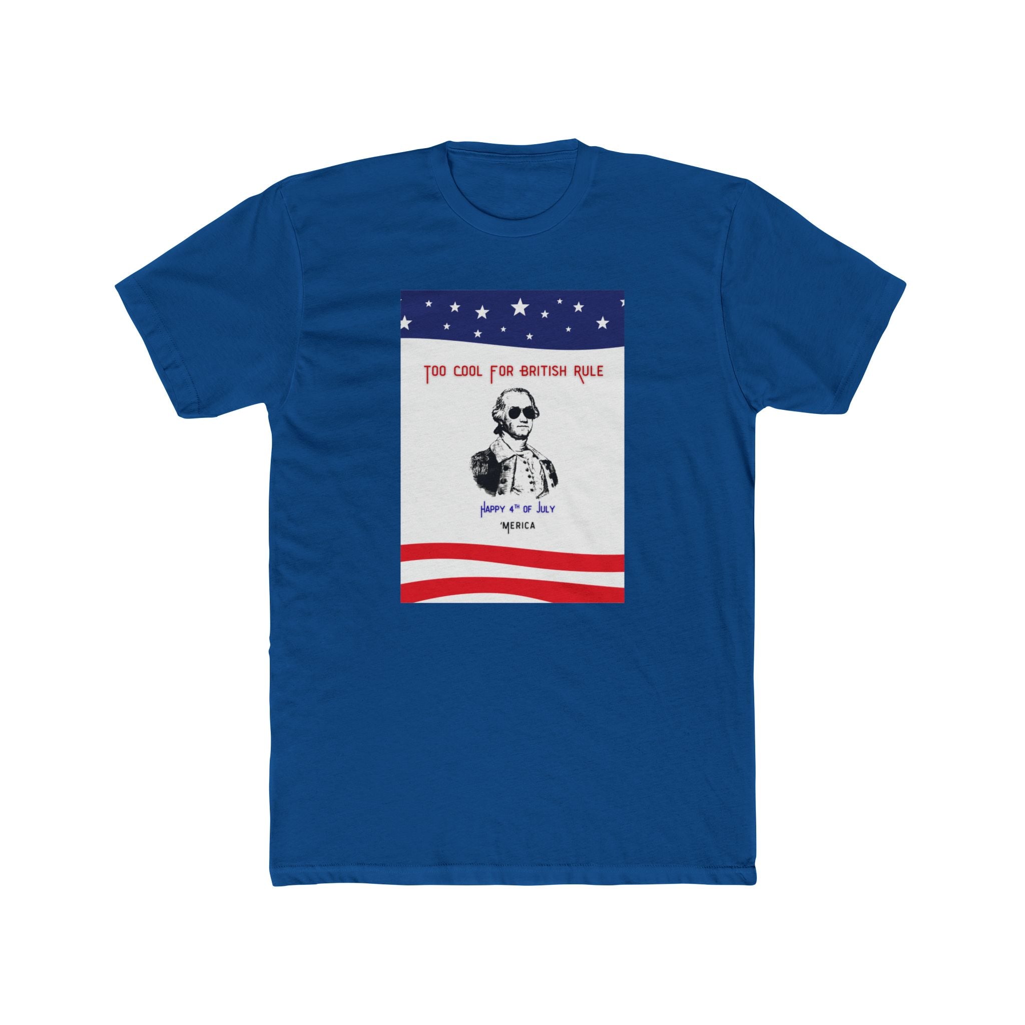 Mens Relaxed Tee - Too Cool for British Rule - 'Merica