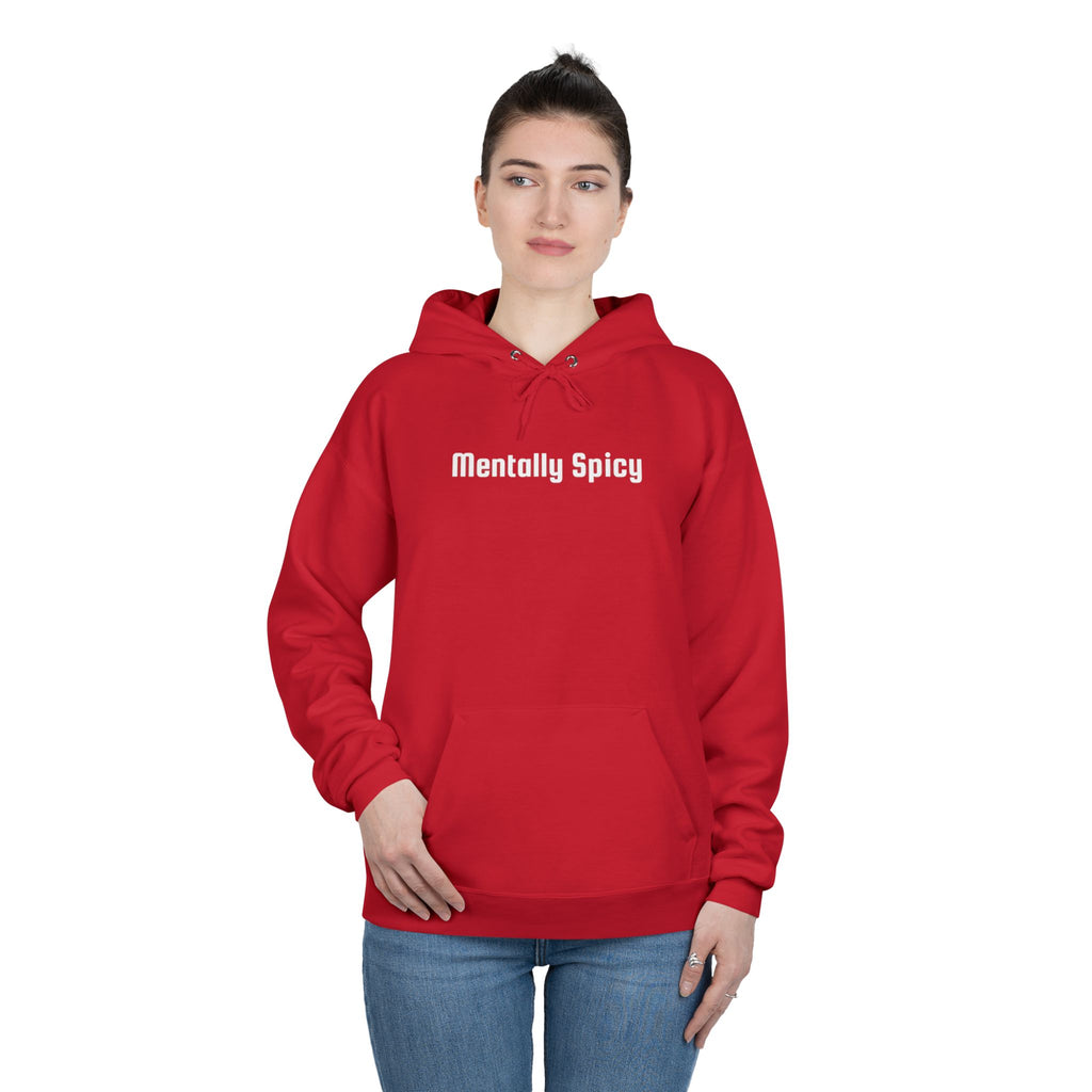 Men and Women - Relaxed - Pullover Hoodie Sweatshirt - Mentally Spicy Dark Colors