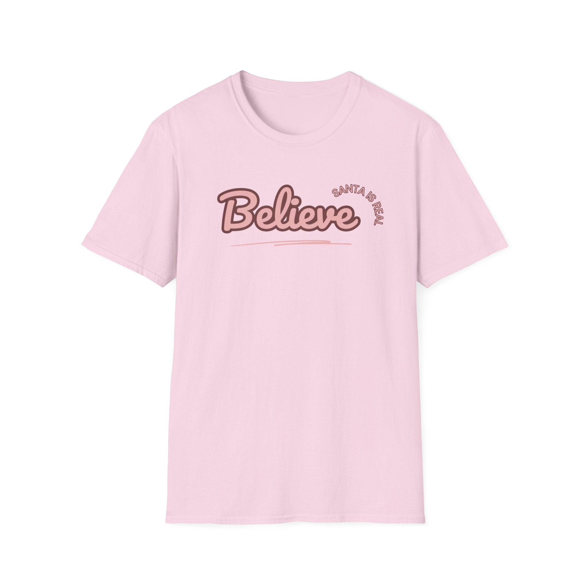 Ladies  Soft Tee - Relaxed Fit "Christmas "  "Believe"   "Santa"