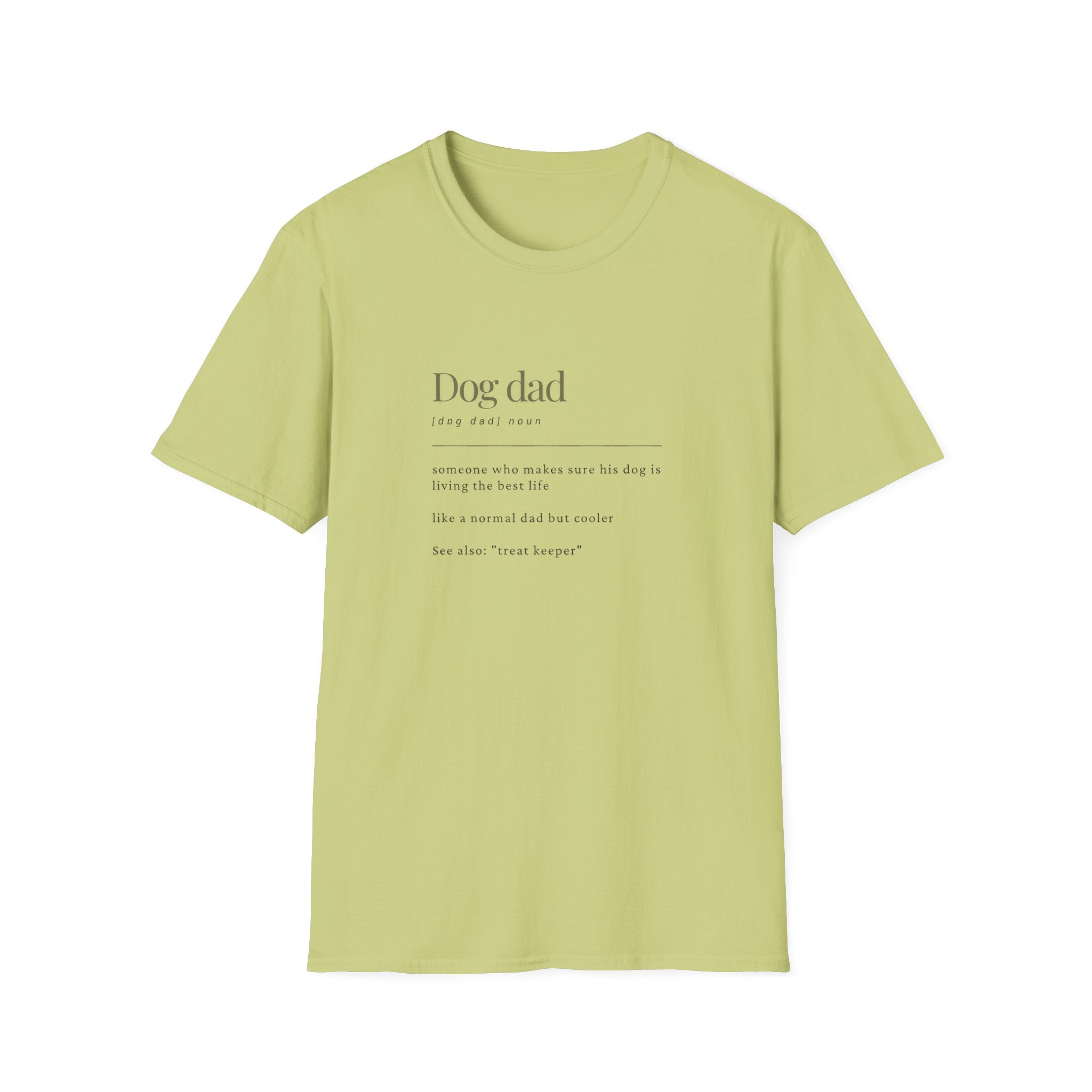 Soft Mens Tee- Dog Dad (Regular  relaxed Fit)