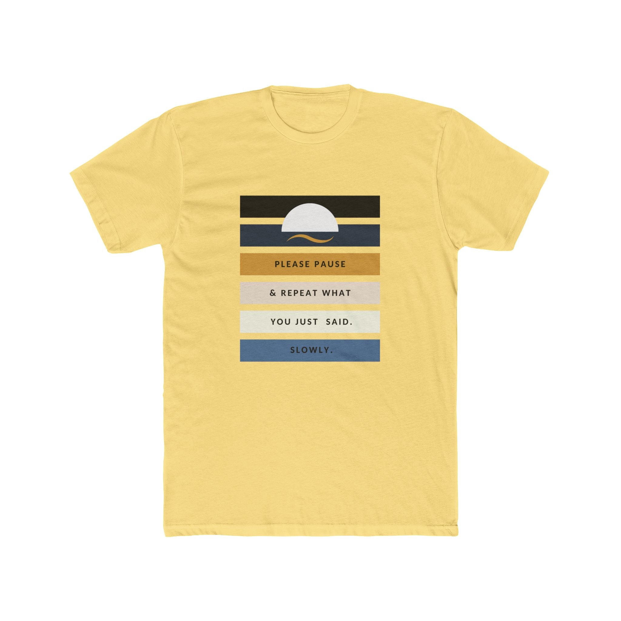 Men's Relaxed  Cotton Tee - "Repeat Yourself"