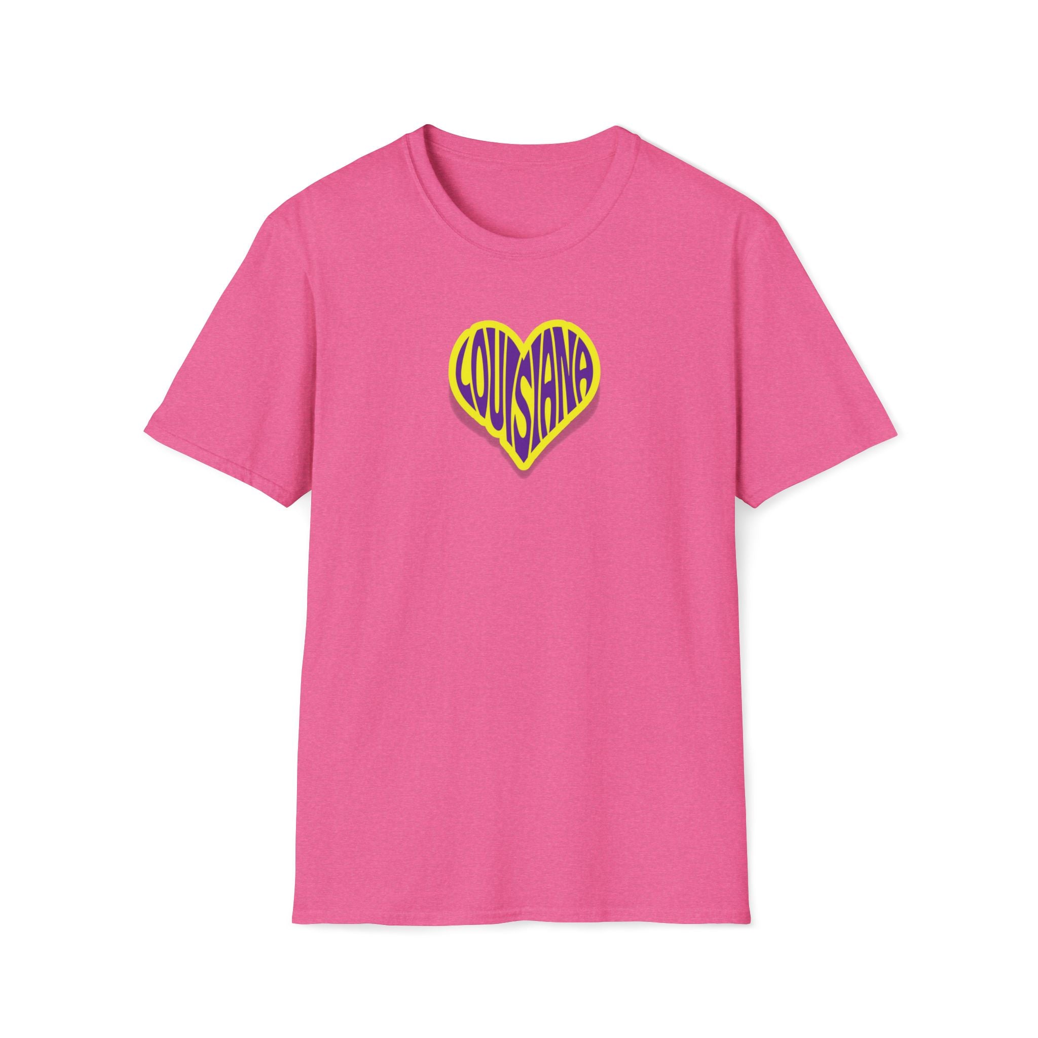 Relaxed Soft Woman's tee - Louisiana heart