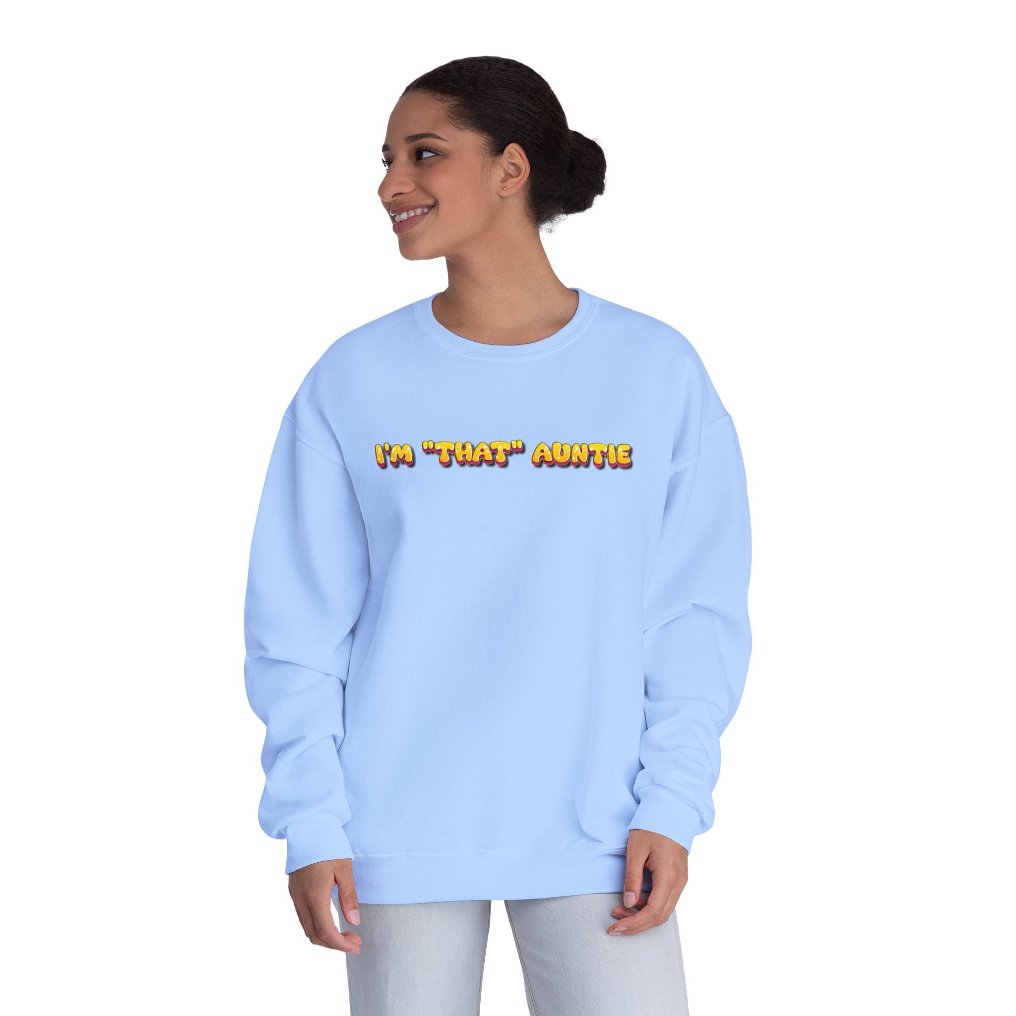 Lightweight Women's Sweatshirt - Im That Auntie Colorful