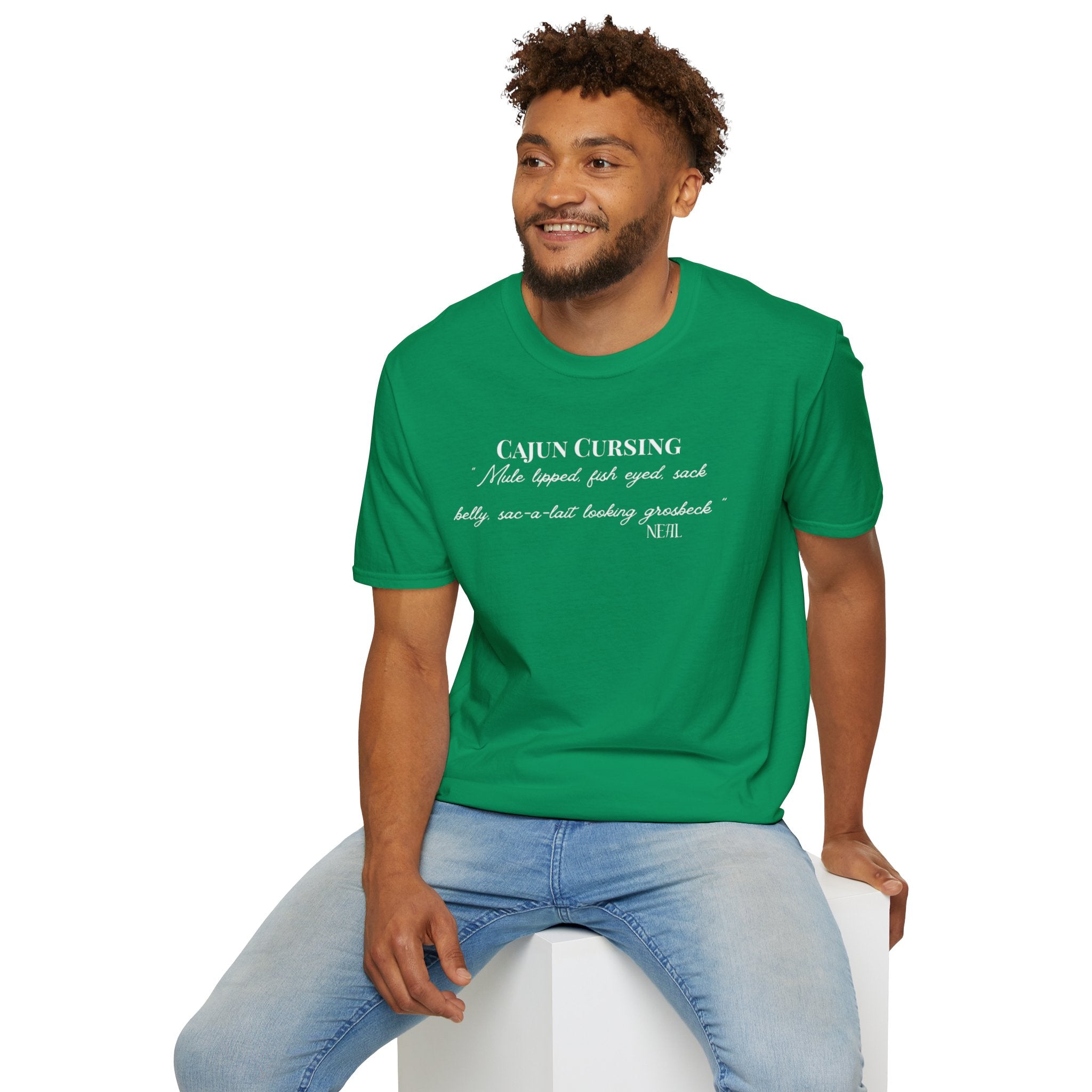 Men's Soft Tee - Relaxed Fit - Cajun Cursing