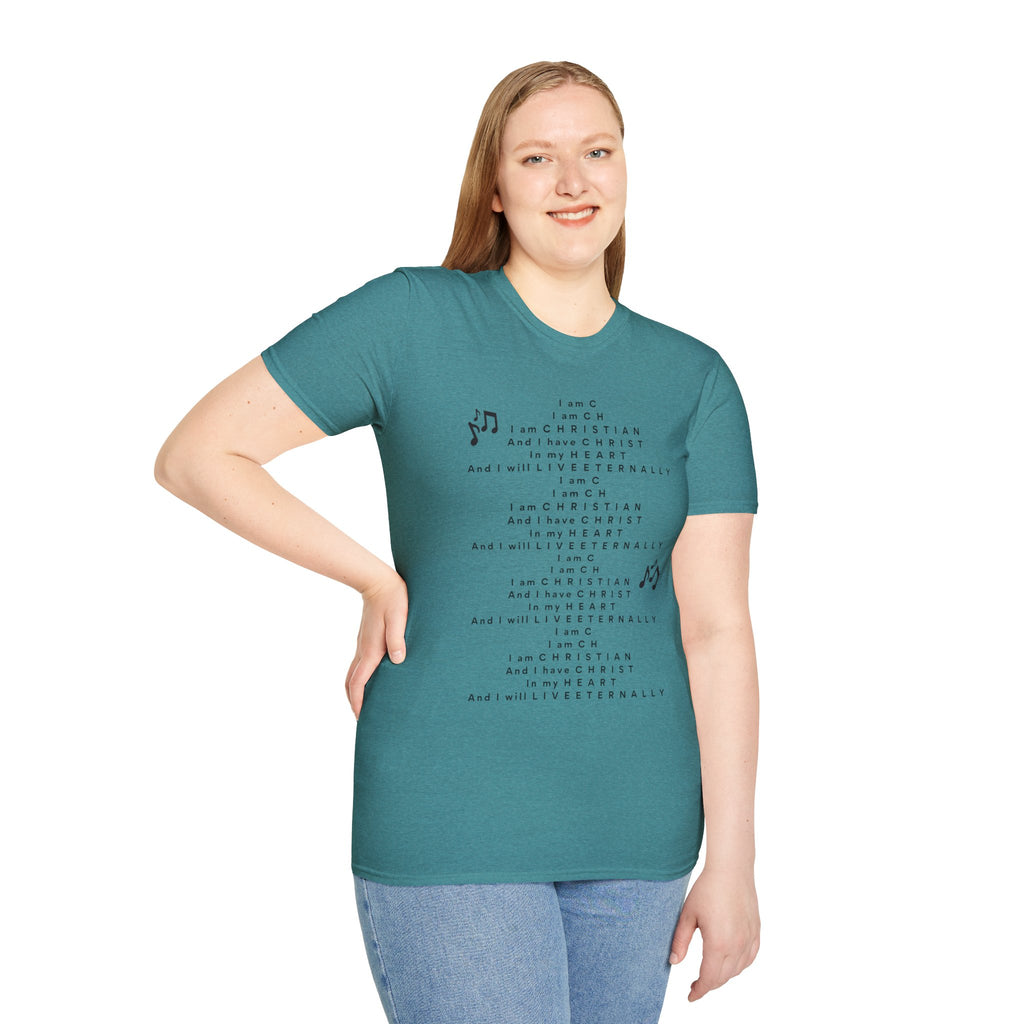 Men & Woman Softstyle T-Shirt - "C-h-r-i-s-t-i-a-n" "Song"