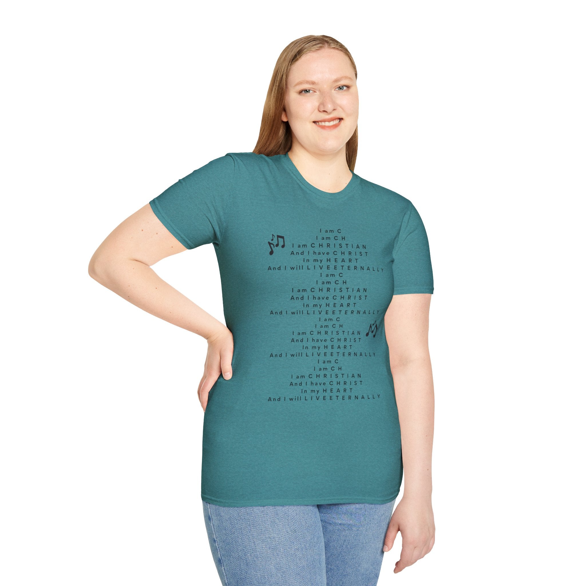 Men & Woman Softstyle T-Shirt - "C-h-r-i-s-t-i-a-n" "Song"